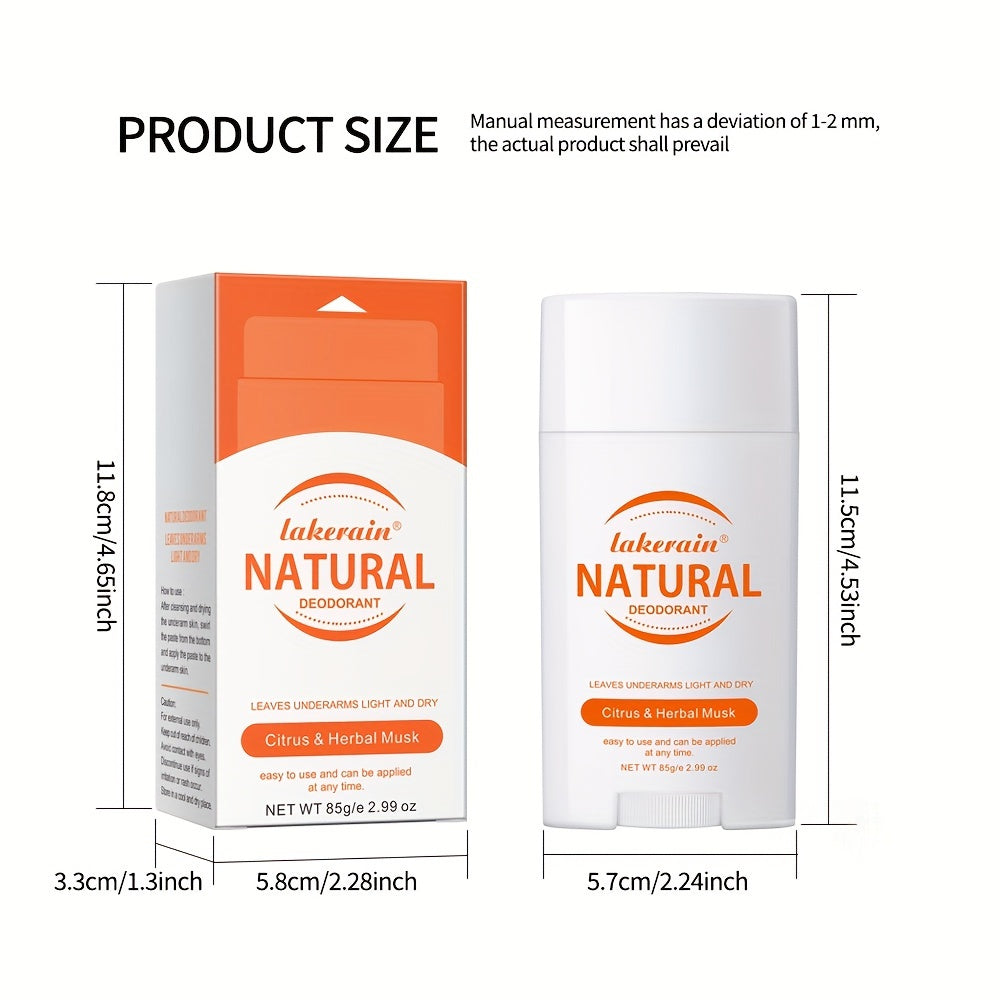 All Natural Long Lasting Deodorant for Men and Women