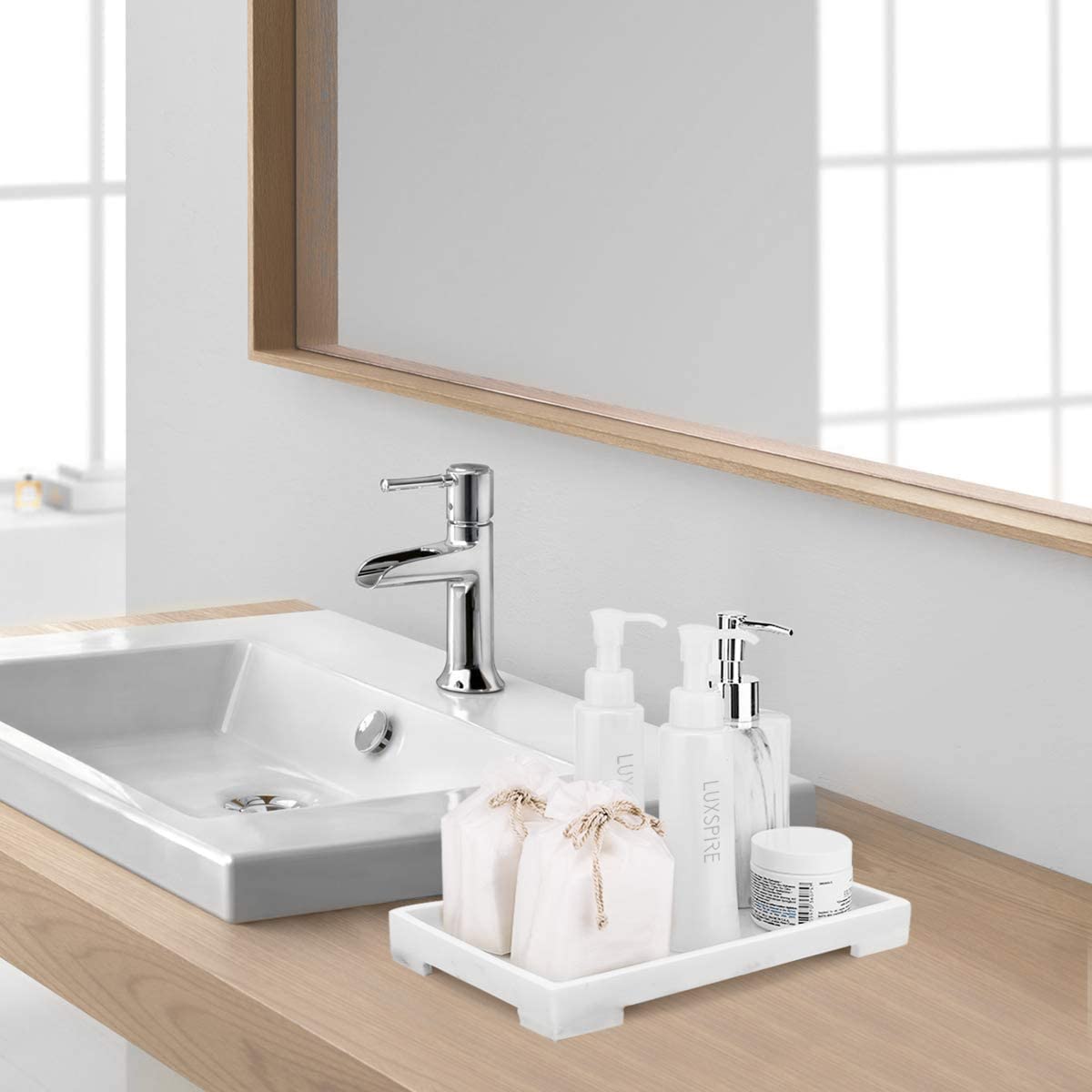 Luxspire Bathroom Tray for Counter