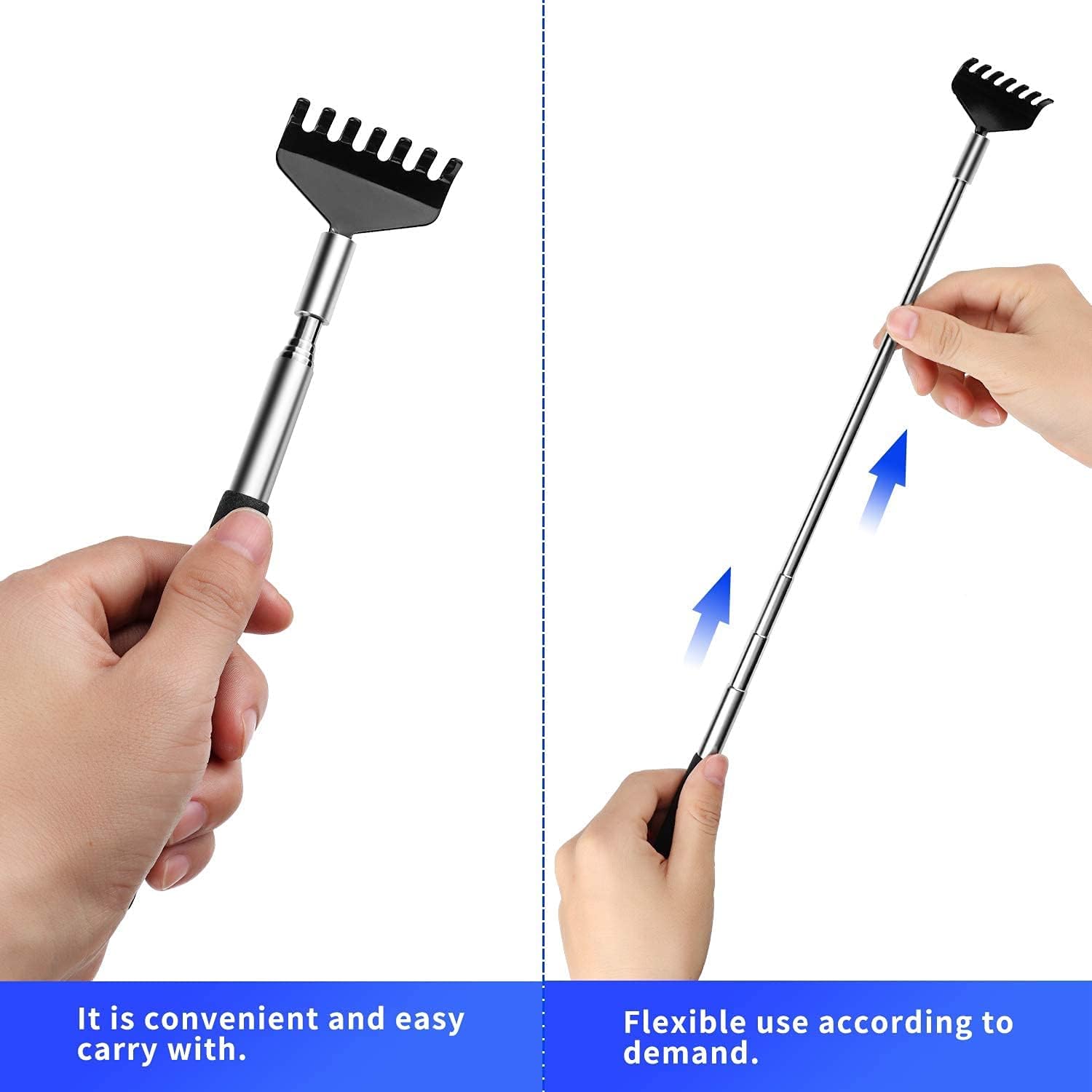 2 Stainless Steel Backscratchers