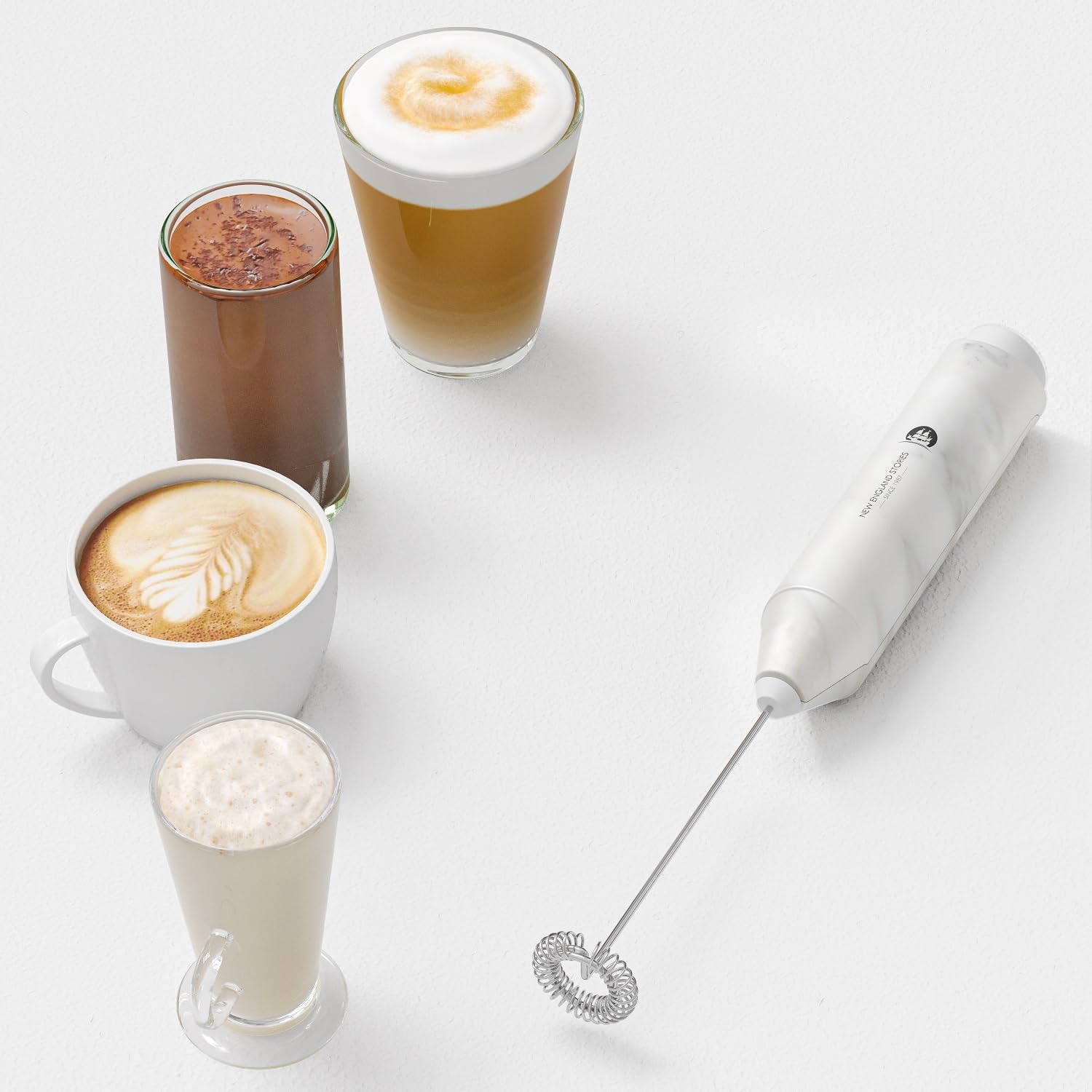 Marble Powerful Milk Frother Handheld Foam Maker/Mixer