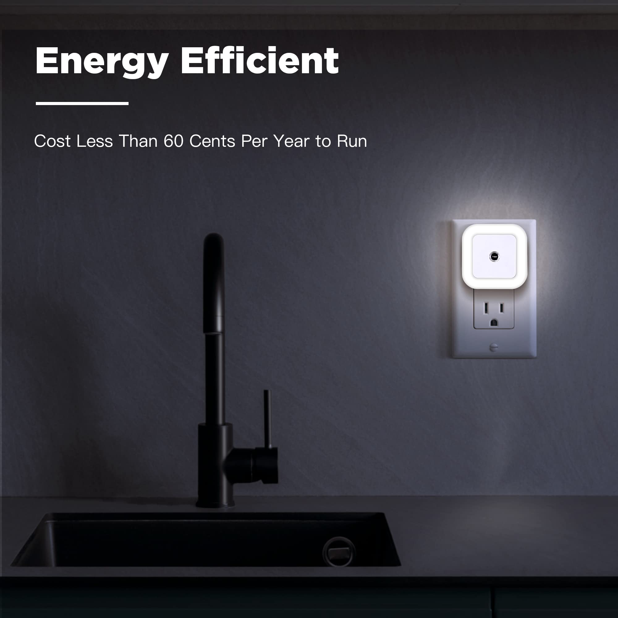 Plug-in LED Night Light with Dusk to Dawn Sensor