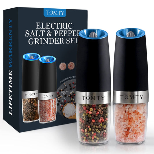 Gravity Electric Salt and Pepper Grinder Set