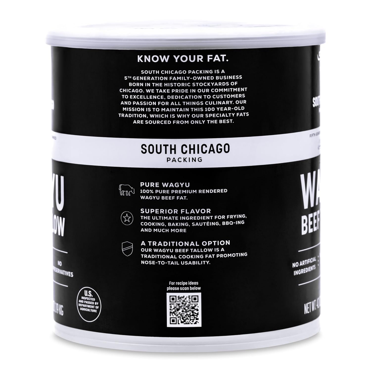 South Chicago Packing Wagyu Beef Tallow, 42 Ounces, Paleo-friendly, Keto-friendly, 100% Pure Wagyu