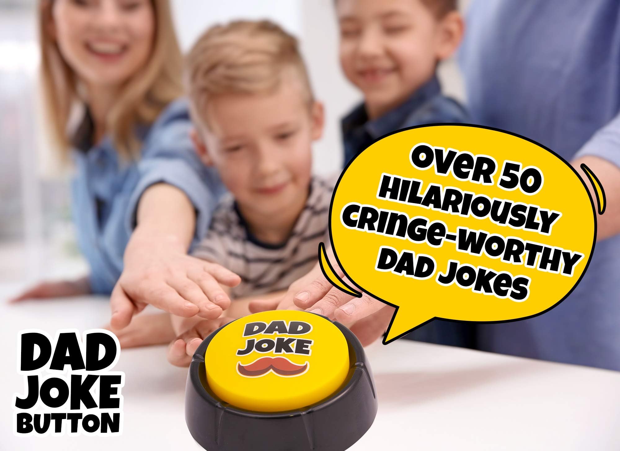 Novelty Talking Button of Dad Jokes Present