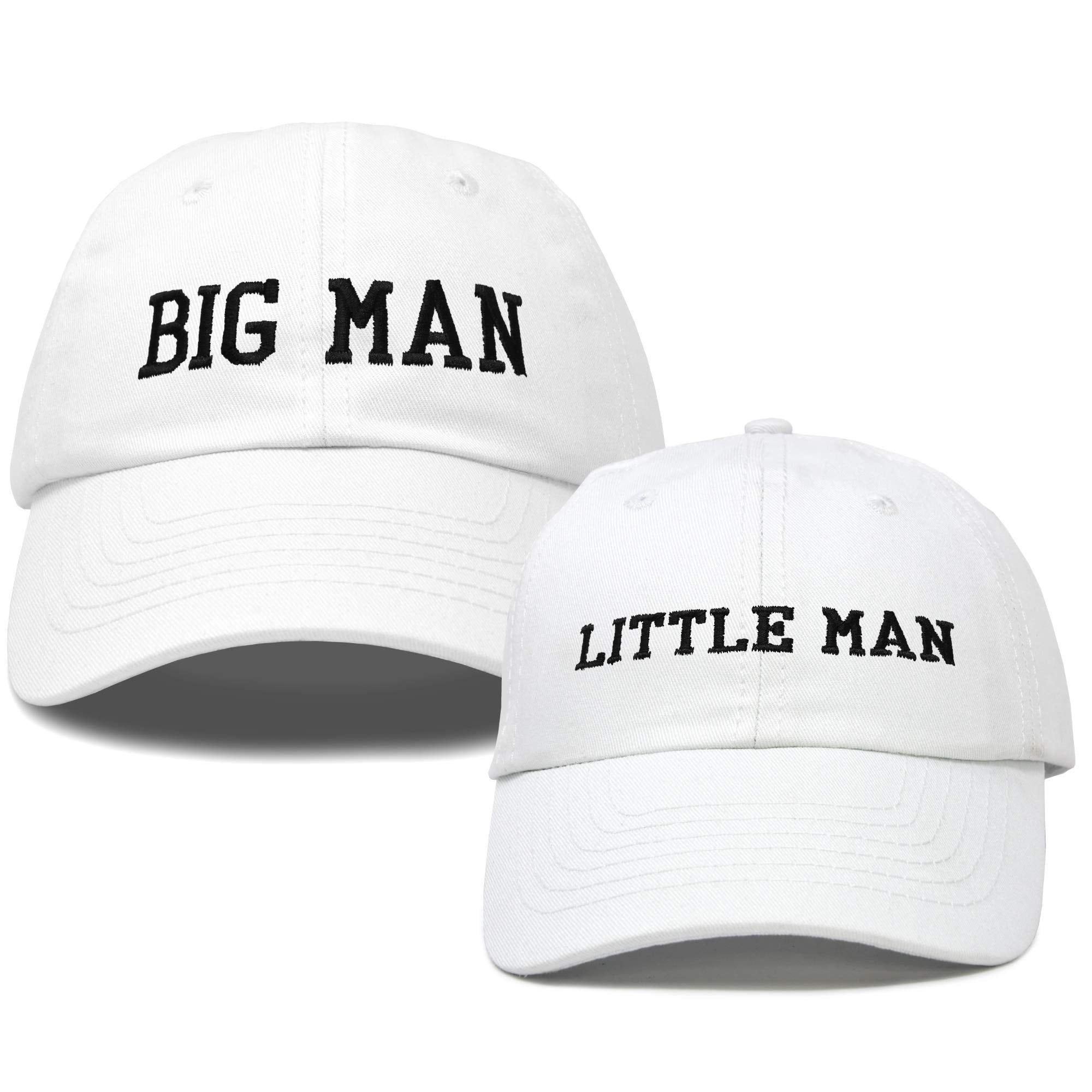 DALIX Big Man Little Man Hat Father Son Matching Cap Fun Gifts