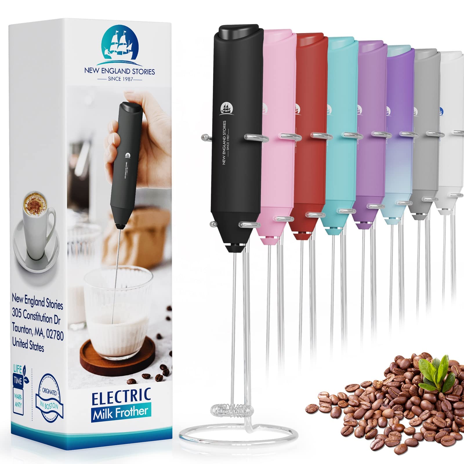 Marble Powerful Milk Frother Handheld Foam Maker/Mixer