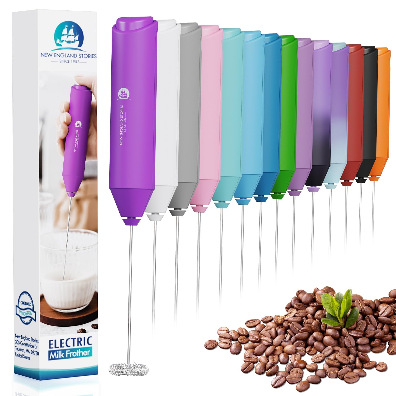 Marble Powerful Milk Frother Handheld Foam Maker/Mixer