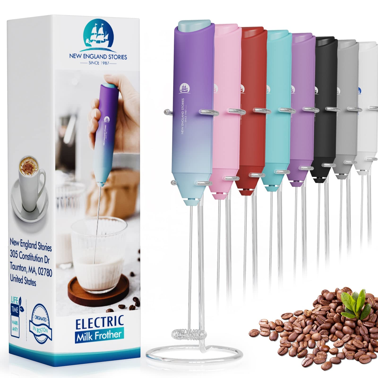 Marble Powerful Milk Frother Handheld Foam Maker/Mixer