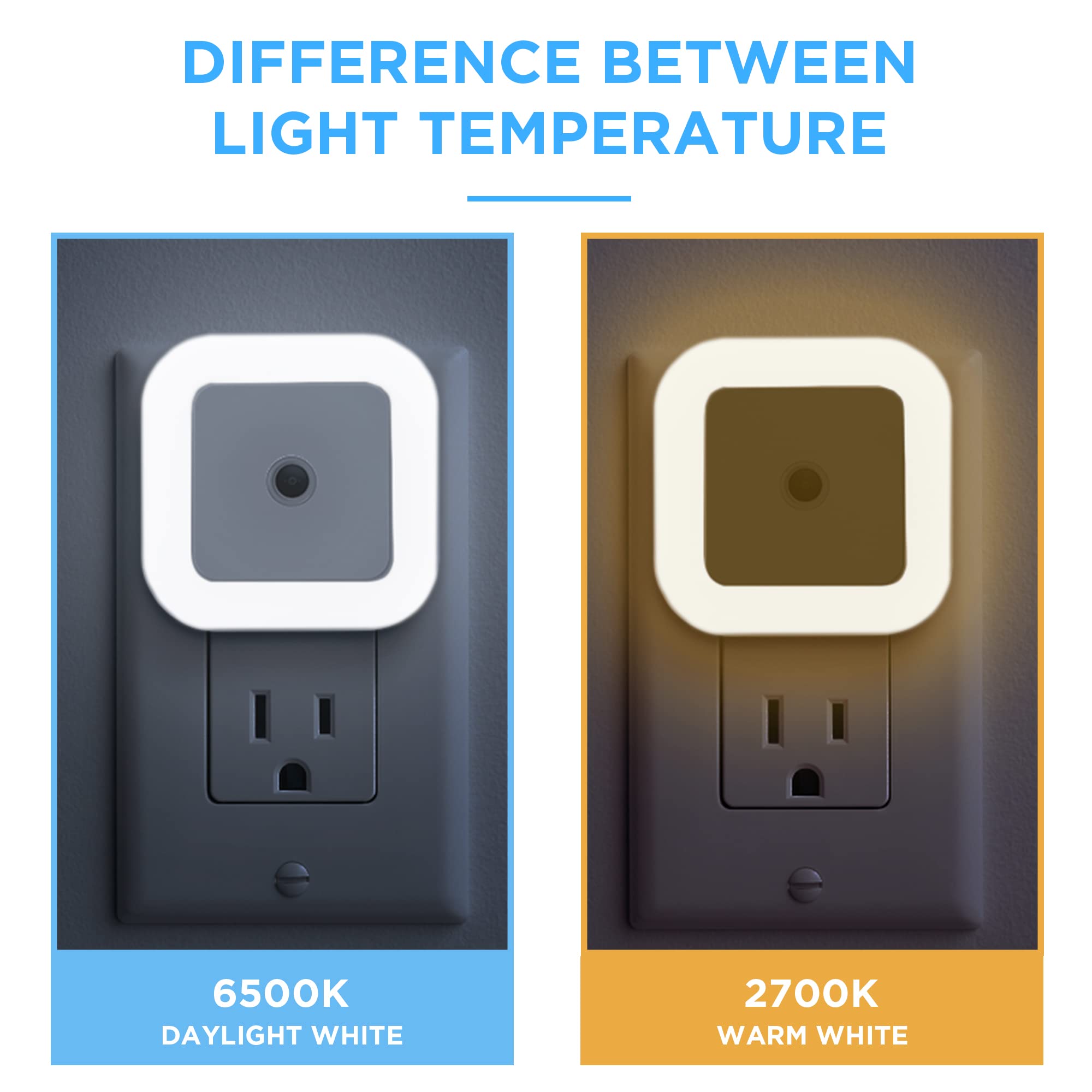 Plug-in LED Night Light with Dusk to Dawn Sensor