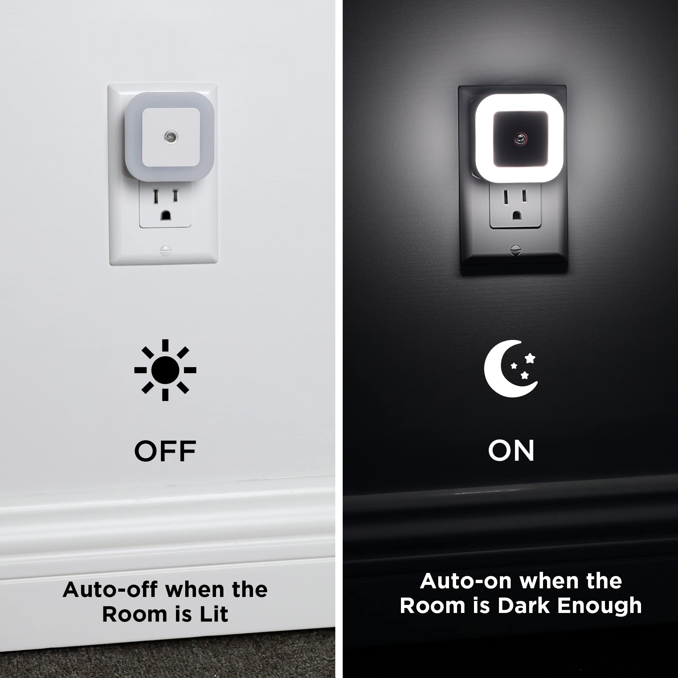 Plug-in LED Night Light with Dusk to Dawn Sensor