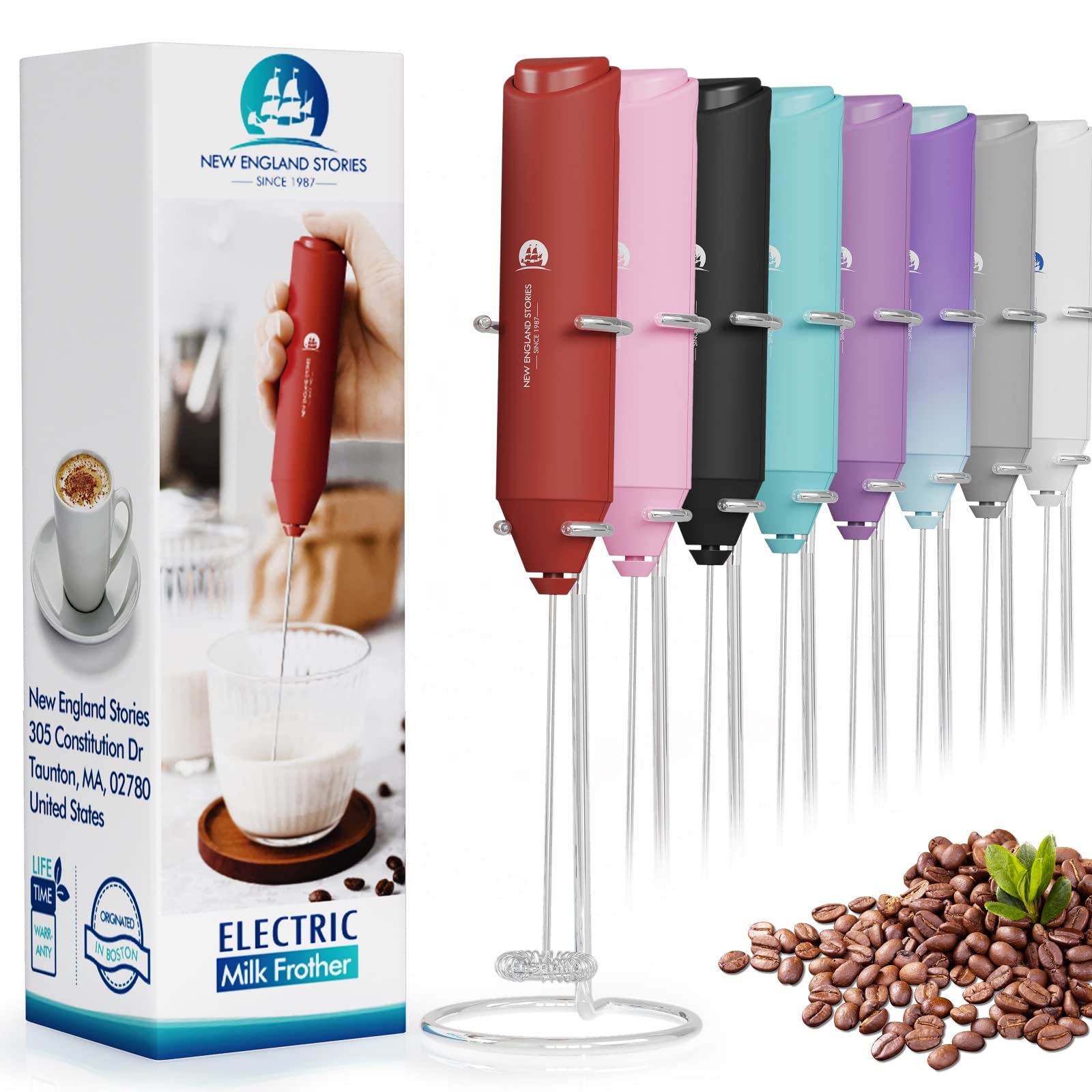 Marble Powerful Milk Frother Handheld Foam Maker/Mixer