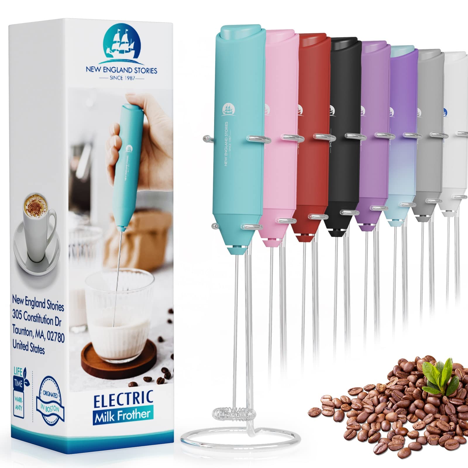 Marble Powerful Milk Frother Handheld Foam Maker/Mixer