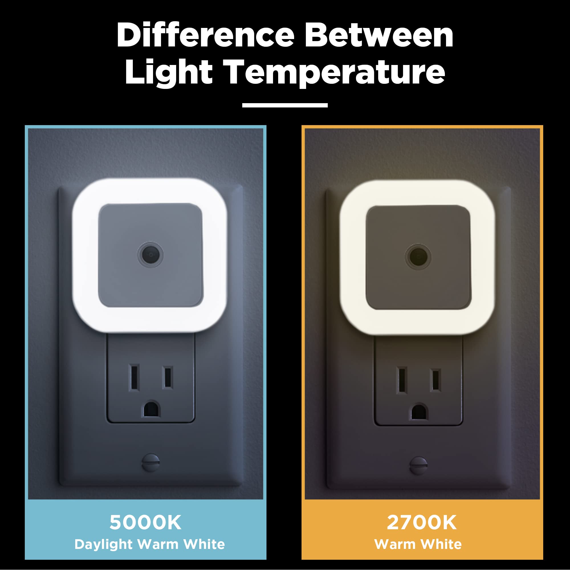 Plug-in LED Night Light with Dusk to Dawn Sensor