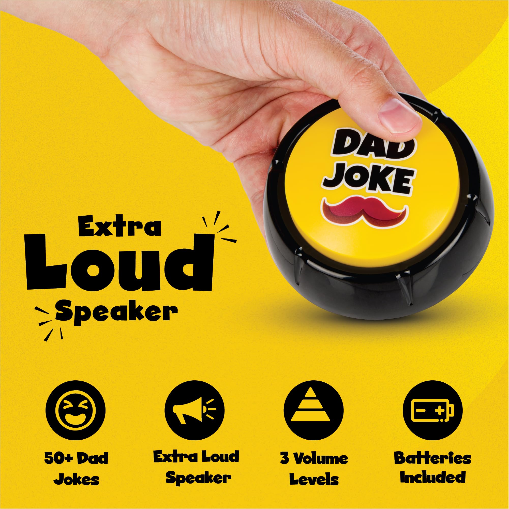 Novelty Talking Button of Dad Jokes Present