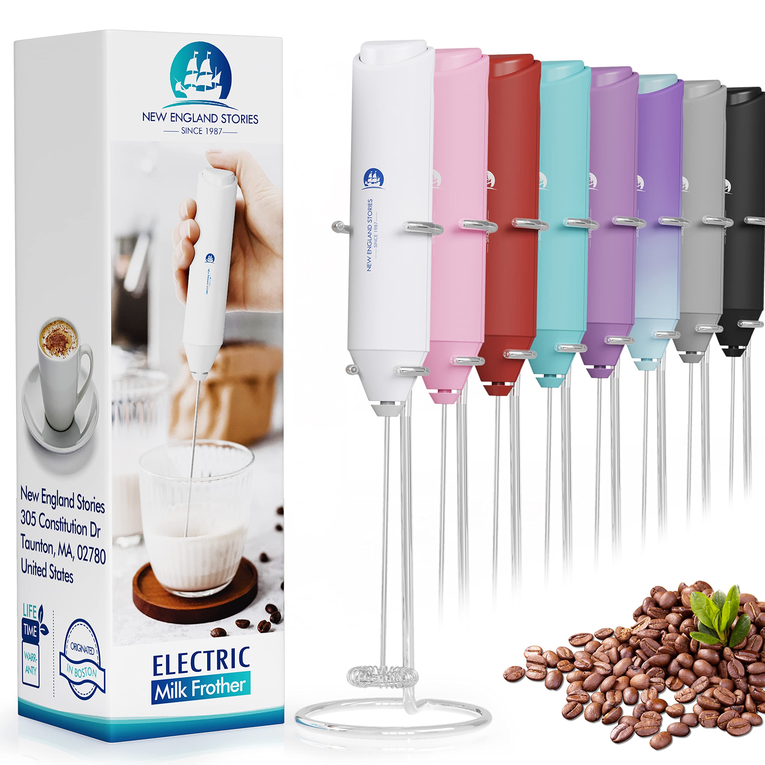 Marble Powerful Milk Frother Handheld Foam Maker/Mixer