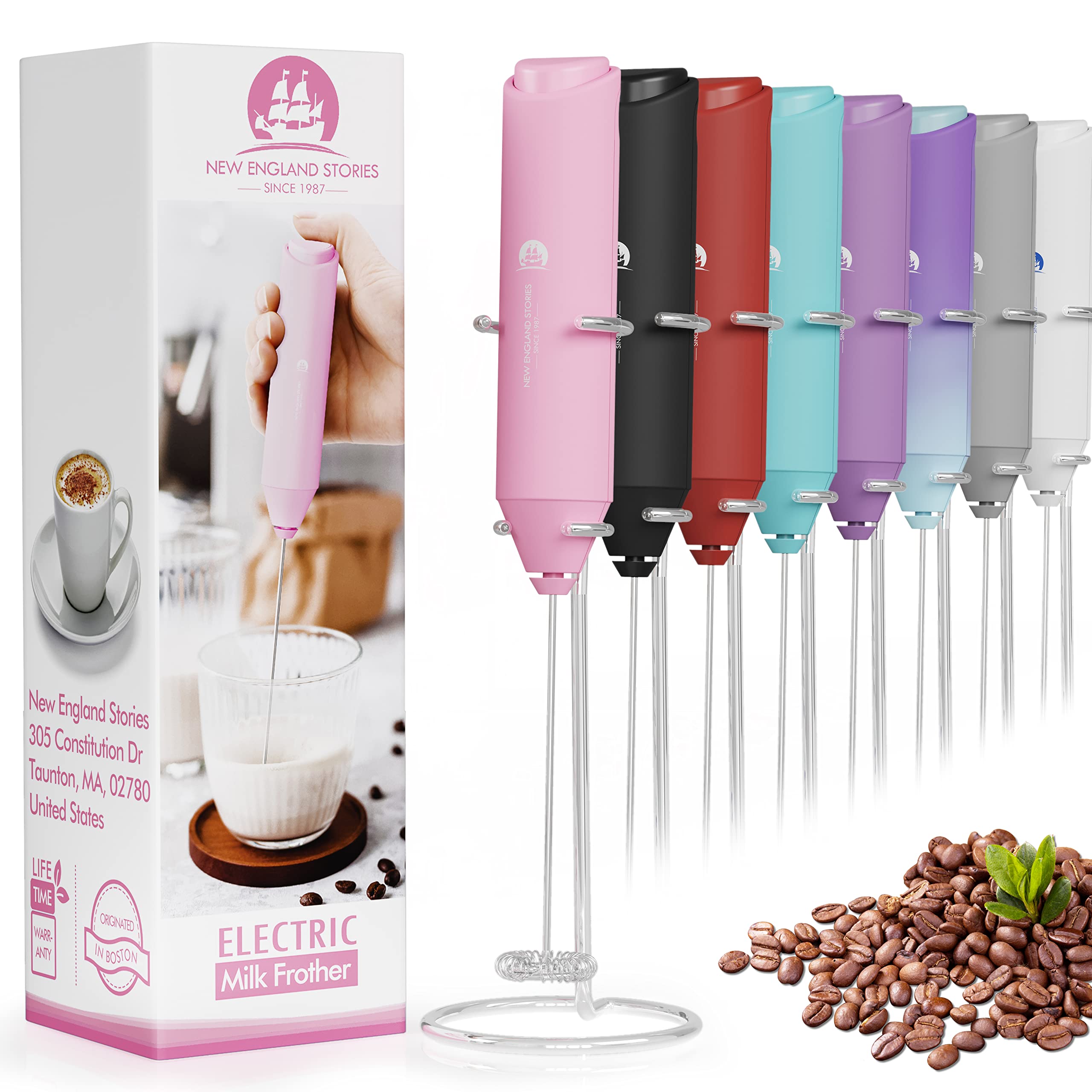 Marble Powerful Milk Frother Handheld Foam Maker/Mixer