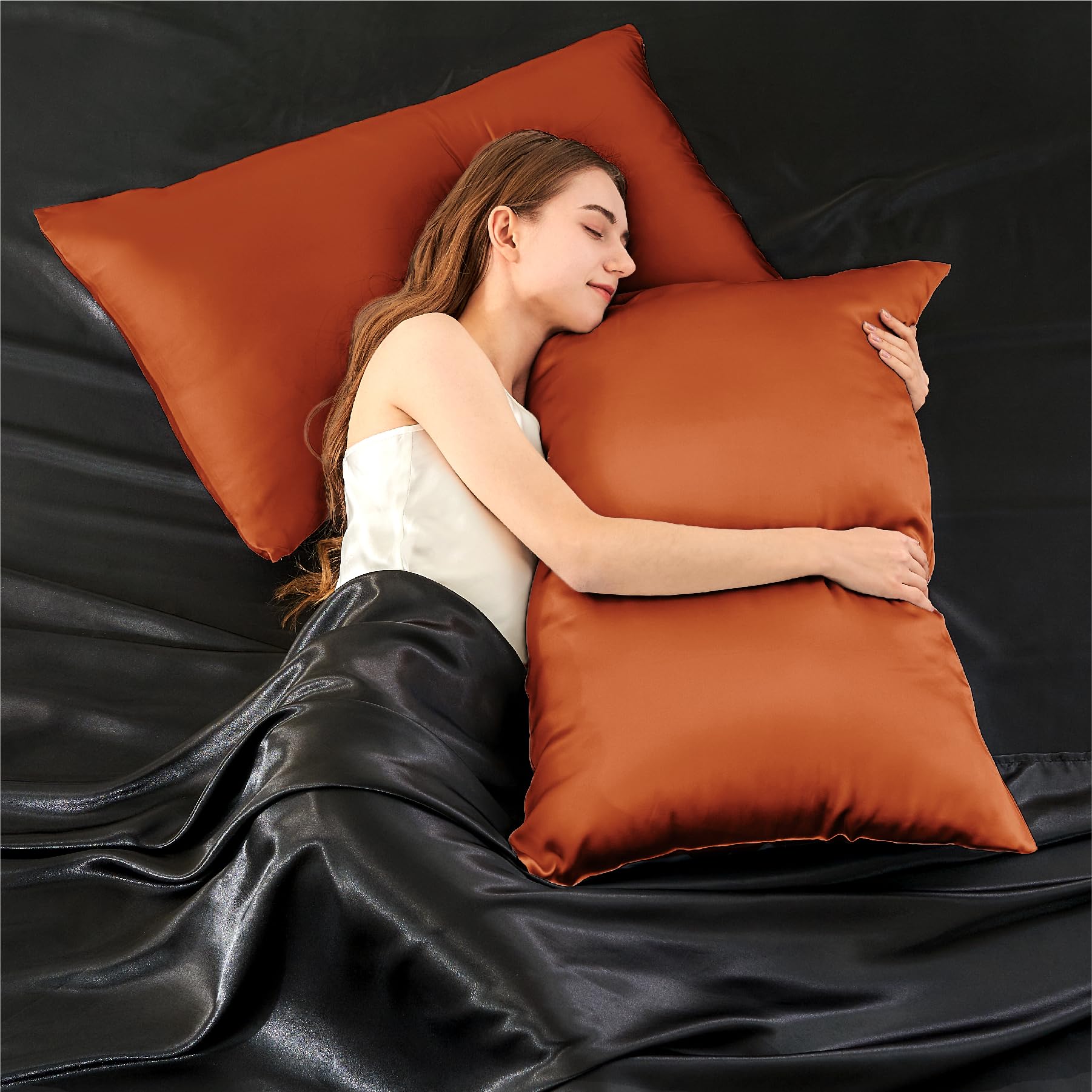 Mulberry Silk Pillowcase for Hair and Skin(Acne Resistant), Silk Pillow Cases Standard Size