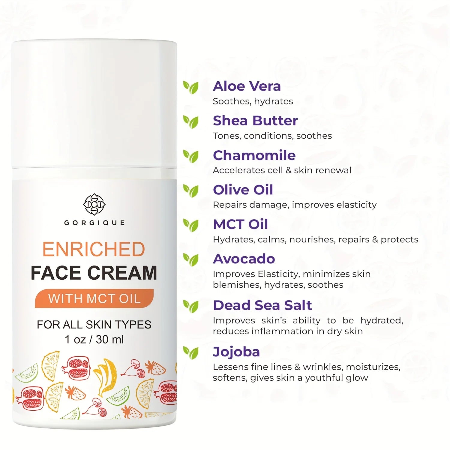 Enriched Facial Cream with MCT Oil