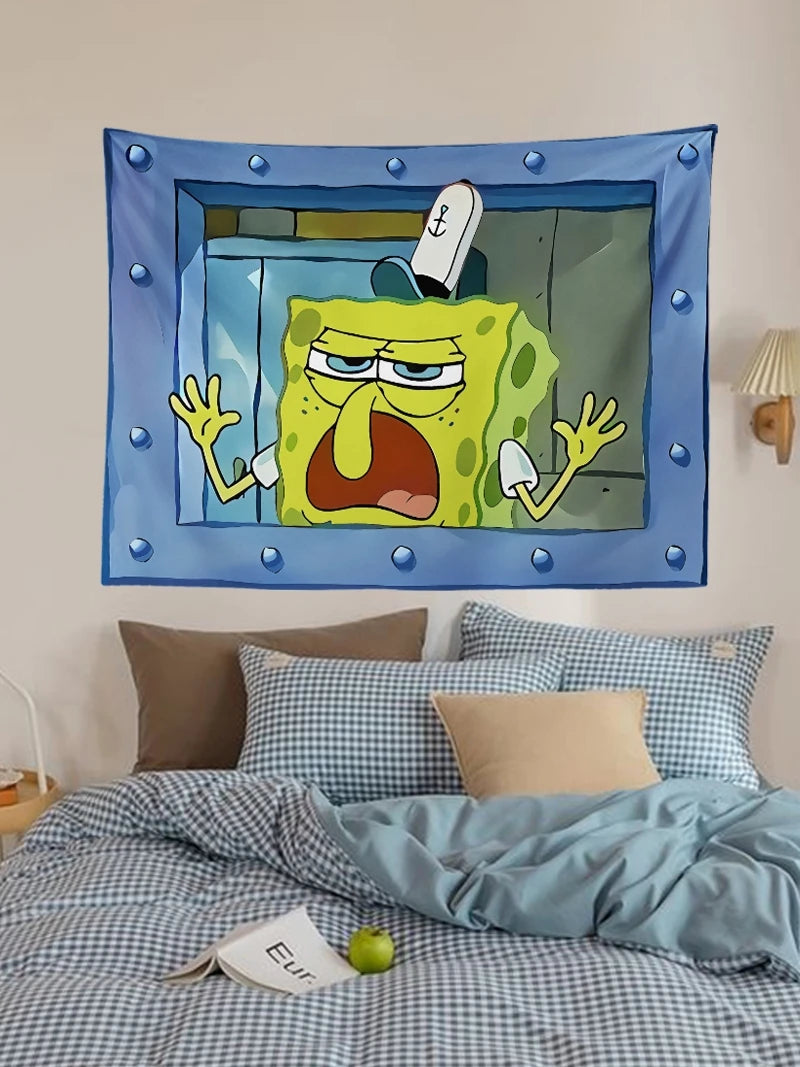 SpongeBob SquarePants Cartoon Wall Tapestry