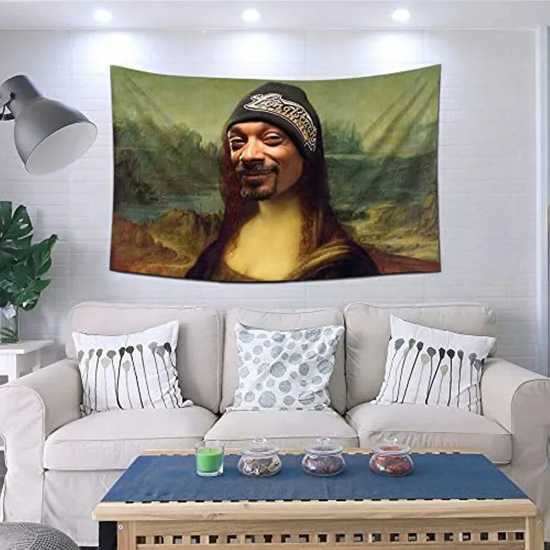 Mona Lisa Snoop Dogg Wall Tapestry