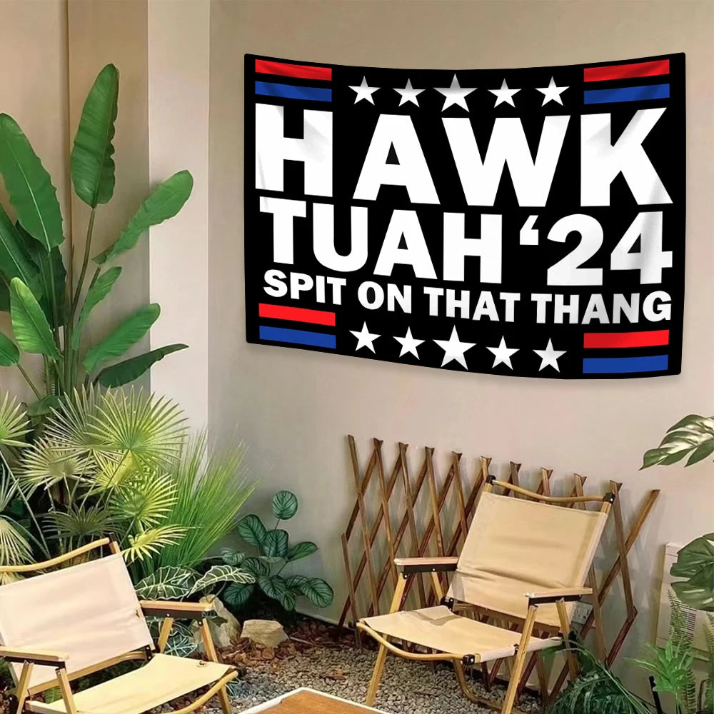 Hawk Tuah Wall Tapestry