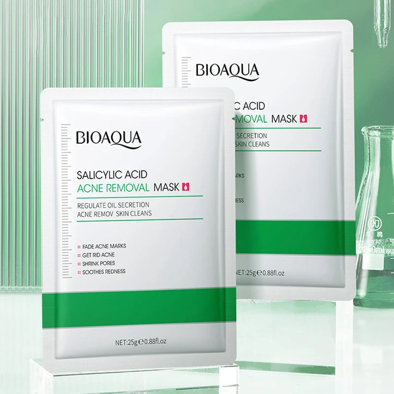 10pcs BIOAQUA Salicylic Acid Acne Removing Face Mask