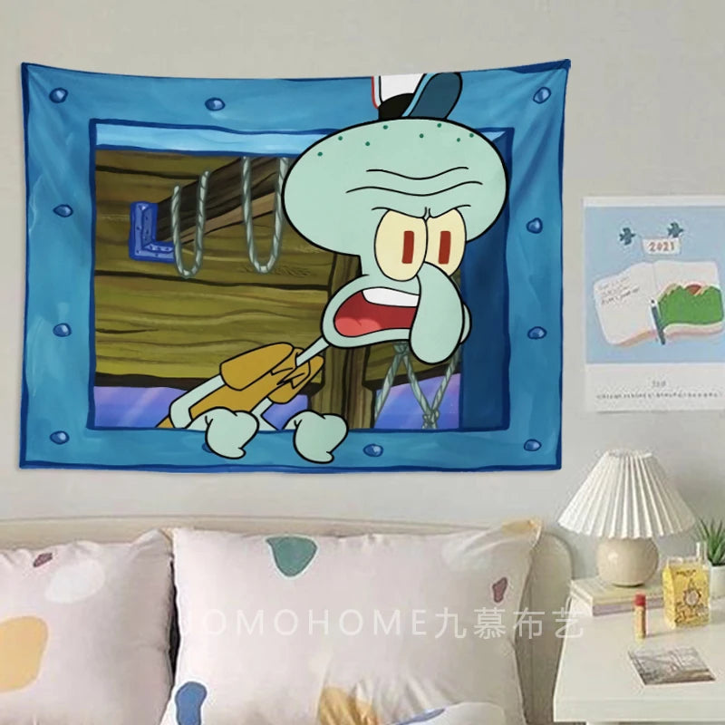 SpongeBob SquarePants Cartoon Wall Tapestry