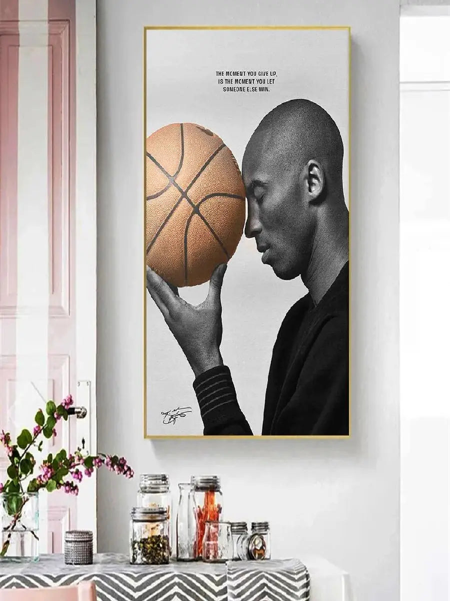 Kobe Lebron MJ Basketball Legends Canvas Art Posters