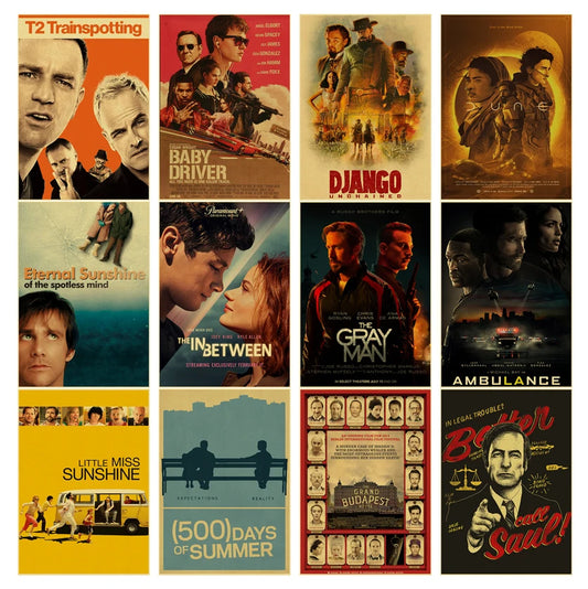 Retro Popular Movie Vintage Canvas Art Posters