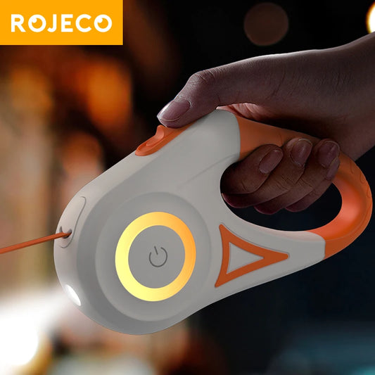 ROJECO Automatic Retractable LED Dog Leash