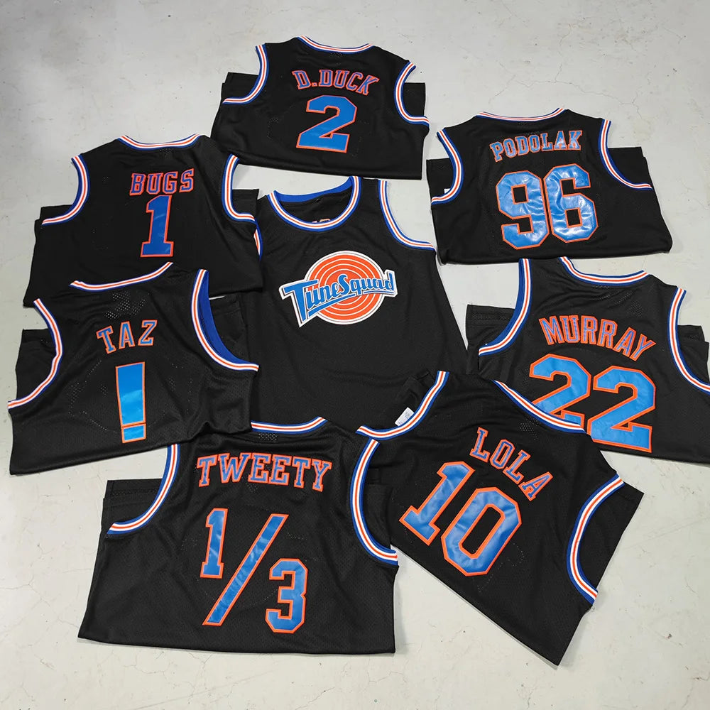 Trillest Black Space Jam Jersey Variations Party Clothing