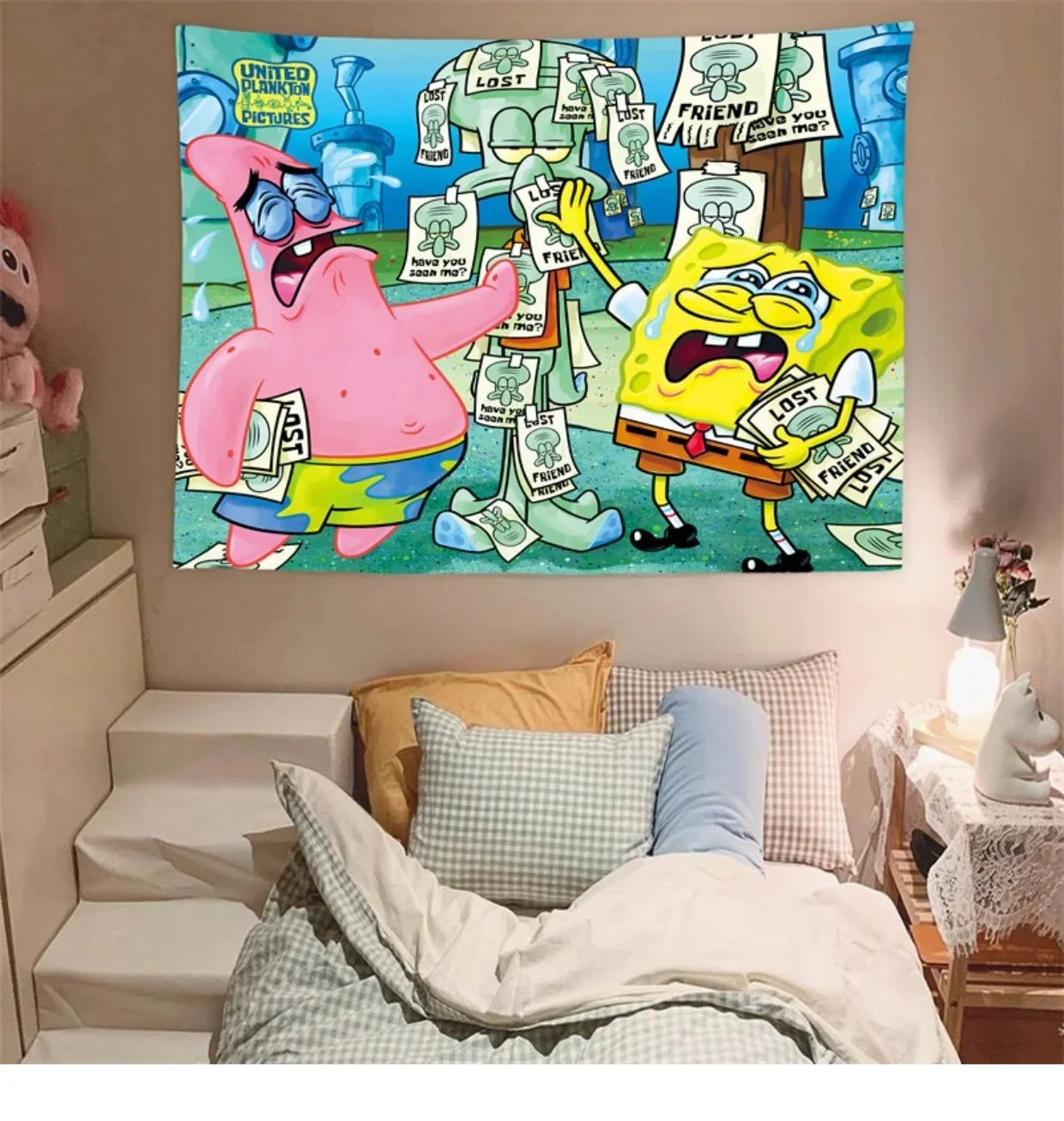 SpongeBob SquarePants Cartoon Wall Tapestry 2