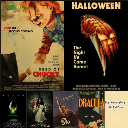 Evil Halloween Canvas Art Posters