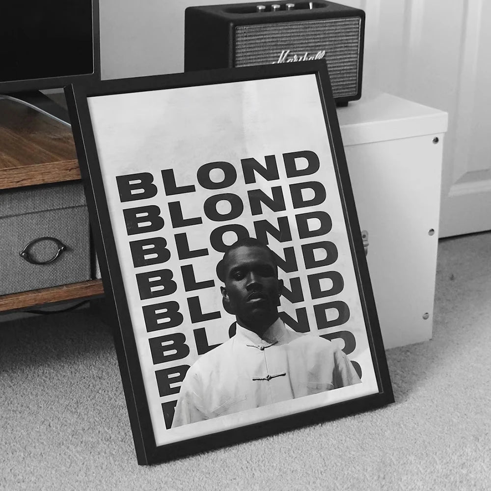 Modern Frank Ocean Blond Canvas Art Poster