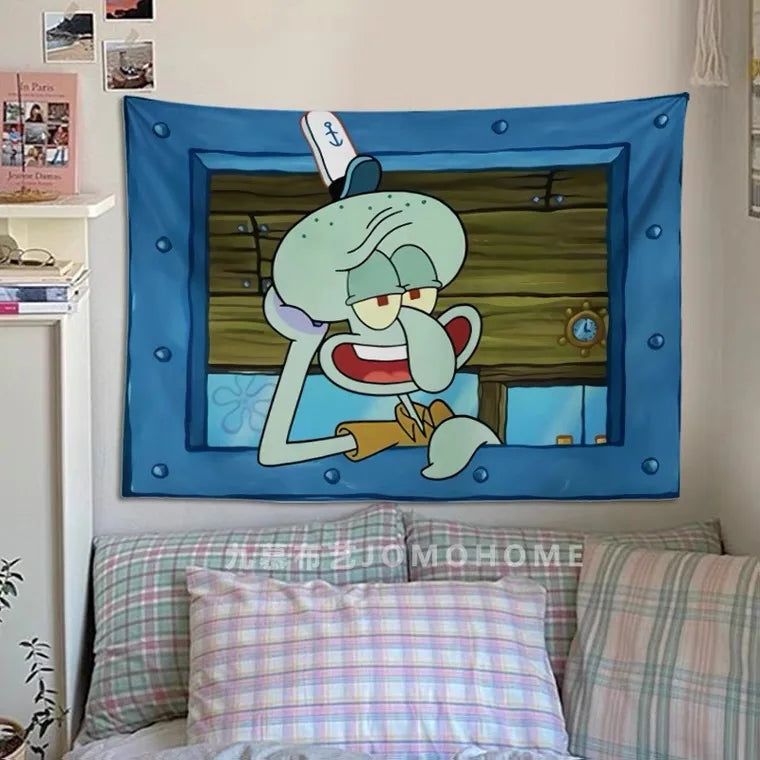 SpongeBob SquarePants Cartoon Wall Tapestry