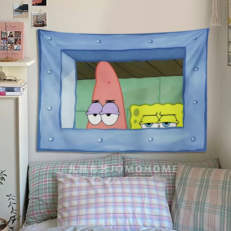 SpongeBob SquarePants Cartoon Wall Tapestry