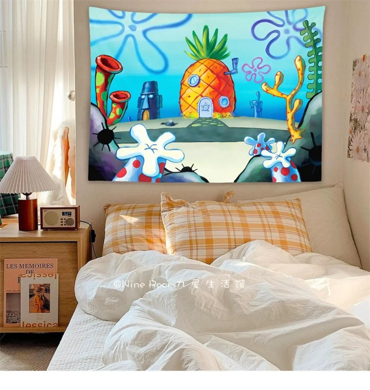 SpongeBob SquarePants Cartoon Wall Tapestry 2