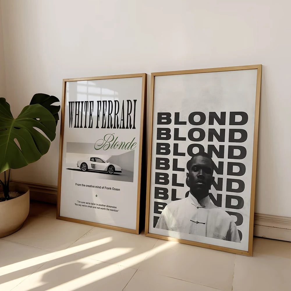 Modern Frank Ocean Blond Canvas Art Poster