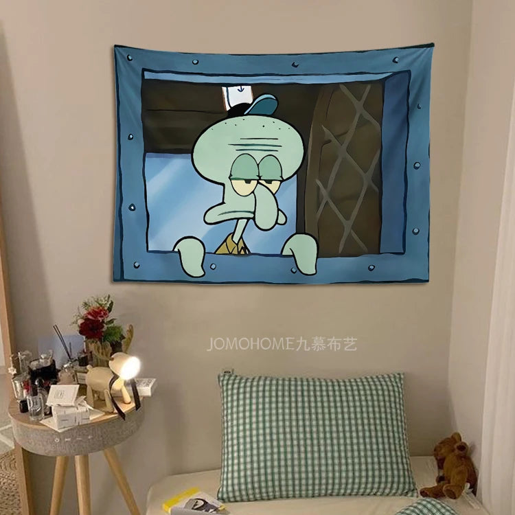 SpongeBob SquarePants Cartoon Wall Tapestry