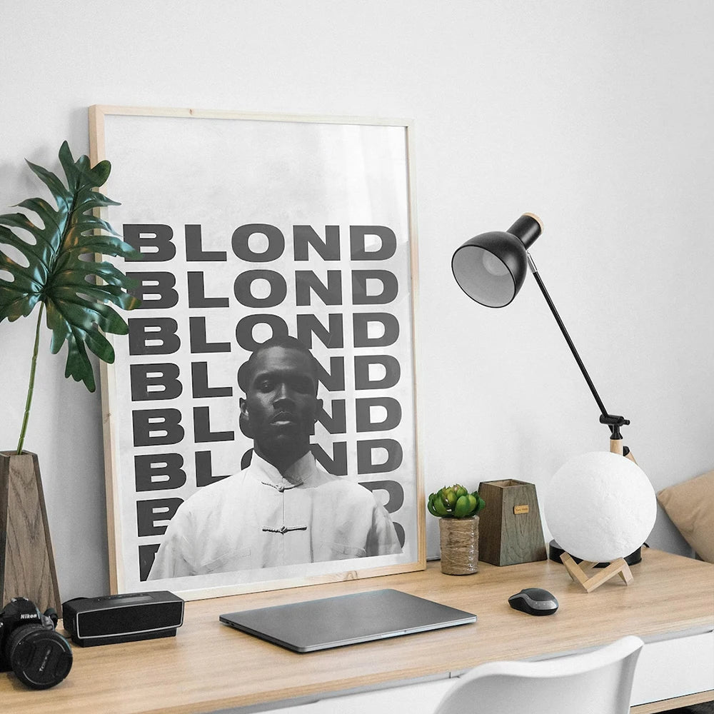 Modern Frank Ocean Blond Canvas Art Poster