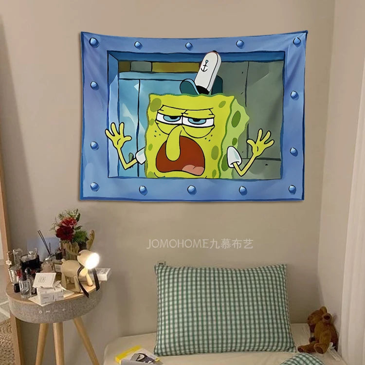 SpongeBob SquarePants Cartoon Wall Tapestry