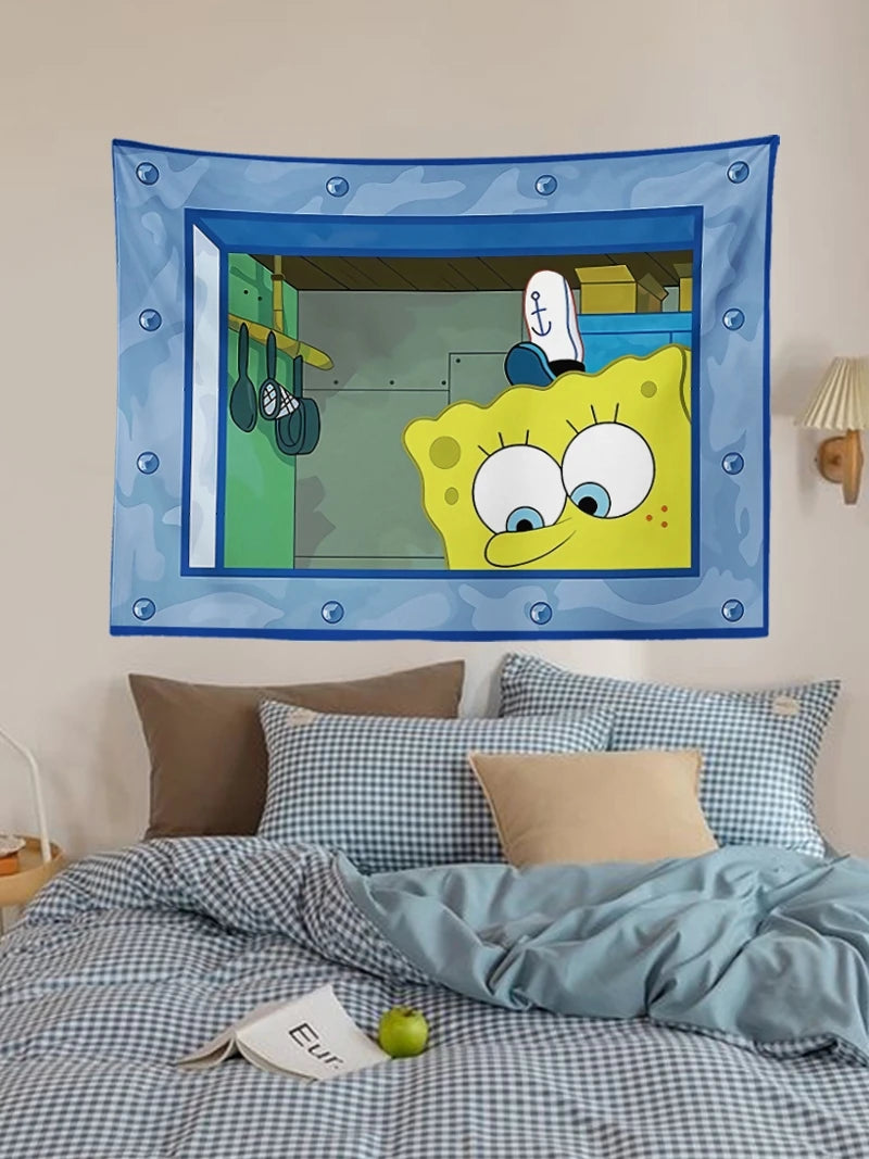 SpongeBob SquarePants Cartoon Wall Tapestry