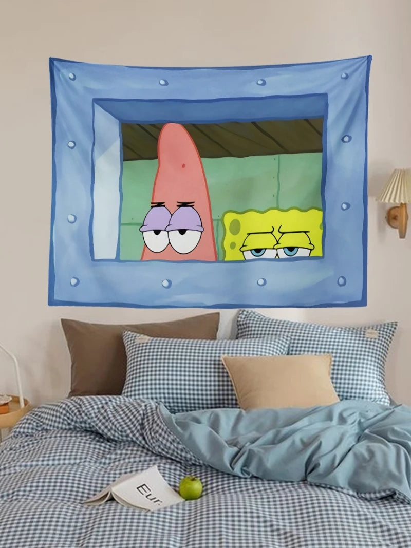 SpongeBob SquarePants Cartoon Wall Tapestry