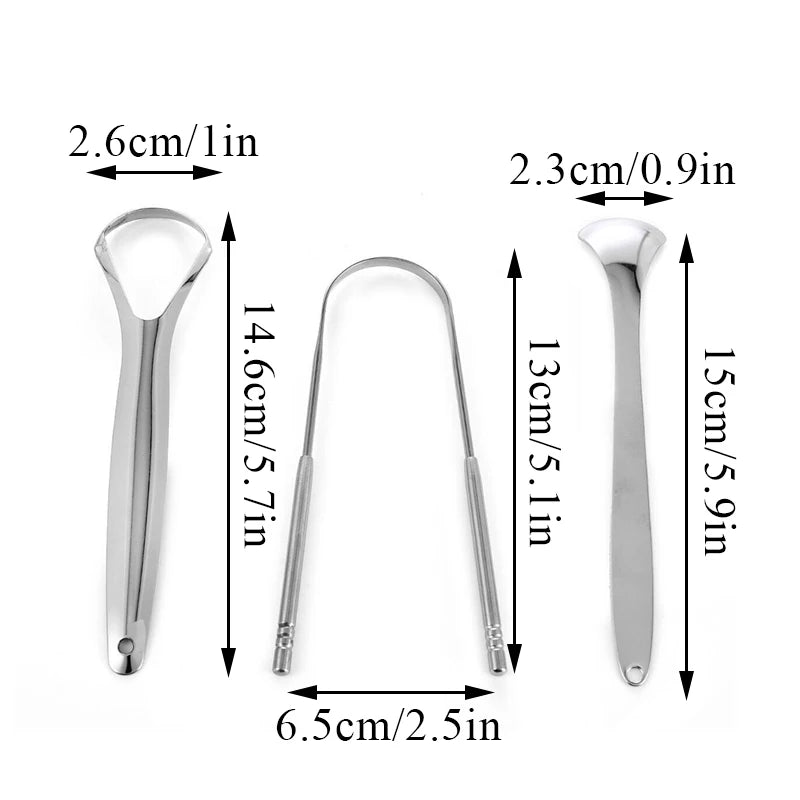 Stainless Steel Tongue Scrapers