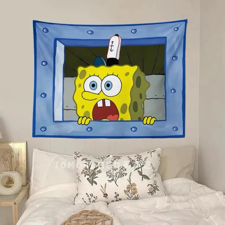 SpongeBob SquarePants Cartoon Wall Tapestry