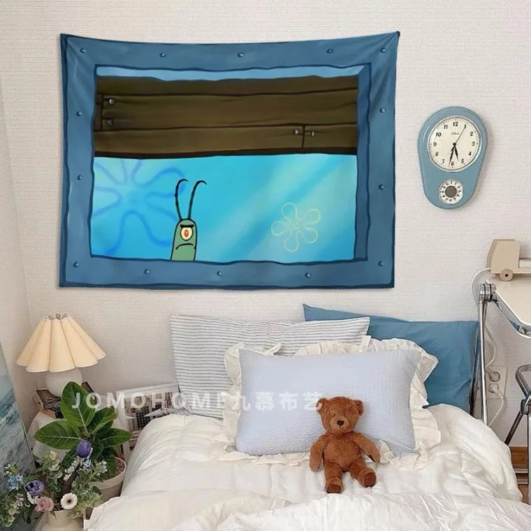 SpongeBob SquarePants Cartoon Wall Tapestry